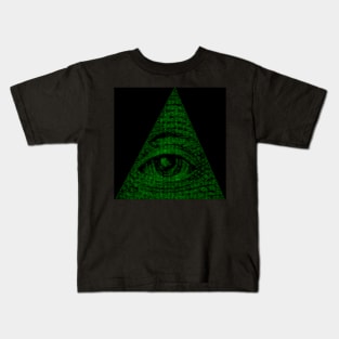 Illuminati in ASCII style Kids T-Shirt